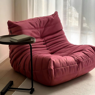 居家紅色懶人沙發